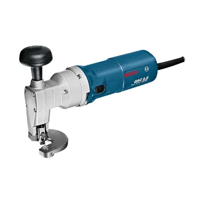 Bosch Professional Blechschere GSC 2,8 | 0601506103 | elektrisch 500 W | Stahl 2,8 mm | Kurvenschnitt | Blau