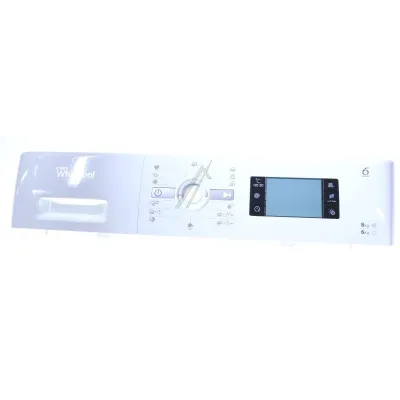 Blende mit Schubladengriff für Whirlpool Waschmaschine WWDC8614 weiß