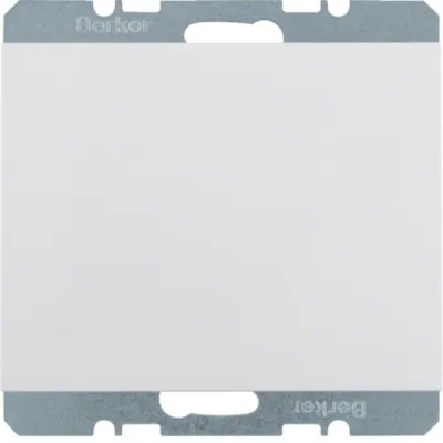 Berker Blindverschluss K.1 10457009 | Blindabdeckung UP | Kunststoff glänzend polarweiß RAL 9010 | IP44