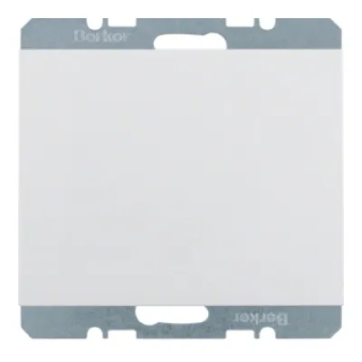 Berker Blindverschluss K.1 10457009 | Blindabdeckung UP | Kunststoff glänzend polarweiß RAL 9010 | IP44