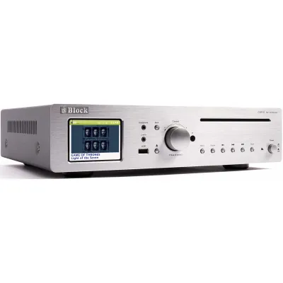 Block CD-Internet-Receiver CVR-10 | DAB+ | UKW | Internetradio | Bluetooth | WLAN | Multiroom | 2x30W | diamantsilber
