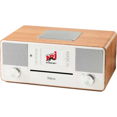 Block Smartradio SR-50 | Stereo Internet Radio DAB+ UKW CD-Player Bluetooth WLAN Multiroom USB AUX | Walnuss
