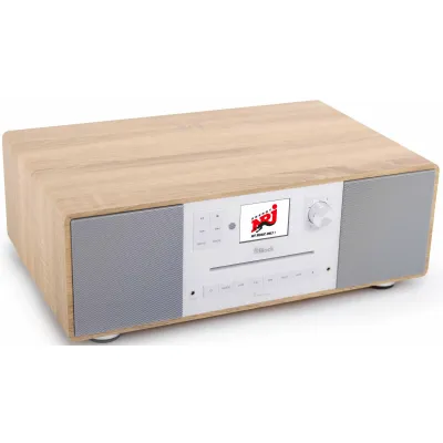 Block Smartradio PASSION | DAB+ Internetradio | CD-Player | Bluetooth | WLAN | USB | Wireless Charging | Walnuss