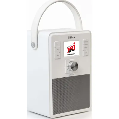 Block Smartradio eMotion ws | DAB+ Digitalradio | Bluetooth | WLAN | Spotify Connect | AUX & USB | 15W | Weiß