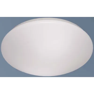 BÖHMER Deckenleuchte 41325 | E27 Fassung | 15W | rund 300 mm | opaler Kunststoff | Decken- & Wandmontage | weiß