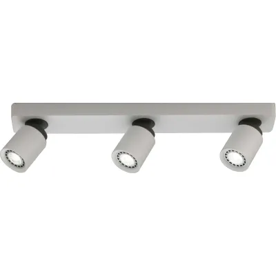 Böhmer LED Deckenstrahler 42527 | Aufbaustrahler 3x7W GU10 | drehbar & schwenkbar | 54cm | Aluminium | weiß