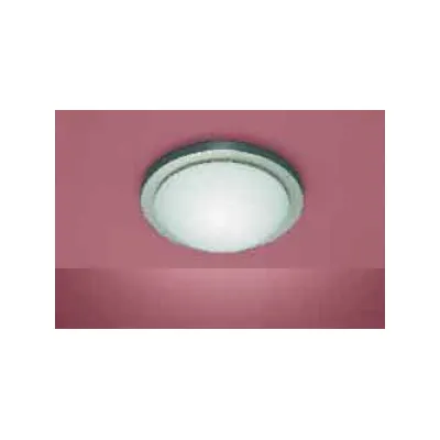 Böhmer Wand- und Deckenleuchte 41223 | A60 E27 | 60W | Nickel matt | Opalglas | Ø 30 cm | IP40 | Glas/Metall