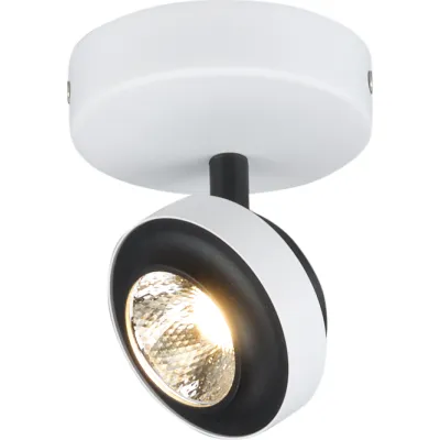 Böhmer Deckenstrahler 44452 | LED 5W 300lm 3000K | dreh- schwenkbar | Aluminium | IP20 | weiß/anthrazit