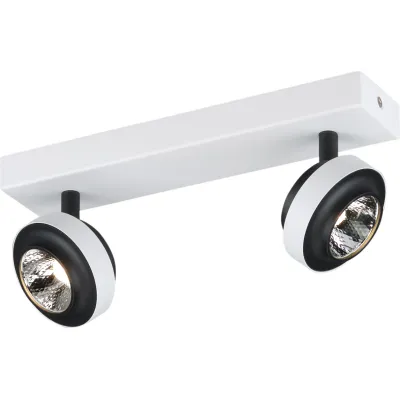 Böhmer Deckenstrahler 44453 | LED 10W 3000K 600lm | schwenkbar | Energieeffizienzklasse F | weiß/anthrazit