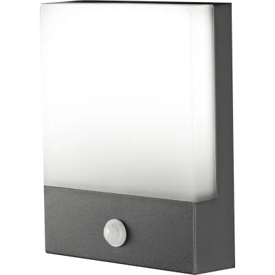 Böhmer LED-Außenwandleuchte | Bewegungsmelder | 6W | 540lm | 3000K | IP54 | Aluminium anthrazit