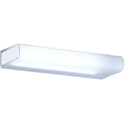 Böhmer LED-Wandleuchte 34215 | 3000K warmweiß | 900 lm | 10W | 310x45x110 mm | Glas opal | Chrom | IP20