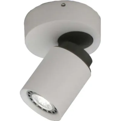 Böhmer LED-Aufbaustrahler 42525 | Deckenstrahler GU10 | drehbar schwenkbar | Aluminium weiß | 7W LED | IP20