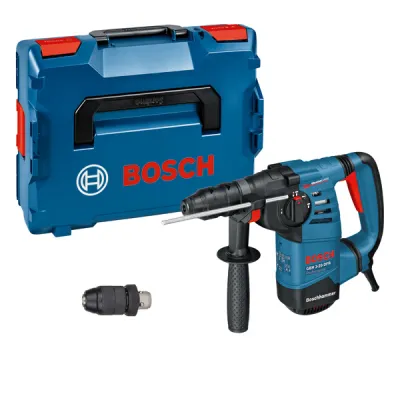 Bosch Bohrhammer GBH 3-28 DFR 061124A004 | 800W SDS-plus | 3,1J Schlagenergie | 3,6kg | L-BOXX | Tiefenanschlag | Blau
