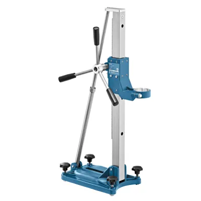 Bosch Bohrständer GCR 180 | 0601190100 | für Diamantbohrmaschine GDB 180 WE | max. 180 mm | 767 mm Hub | 9,5 kg | blau