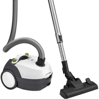 Bomann BS 9019 CB Bodenstaubsauger | 700W | Beutel | Mikrofiltersystem | Teleskoprohr | weiß-grau