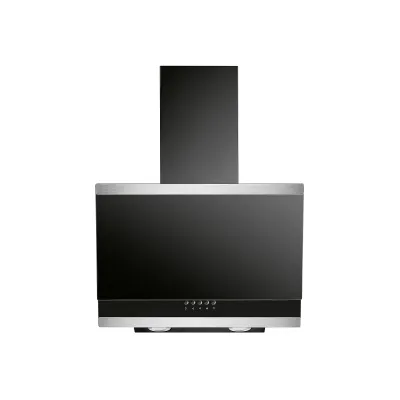 Bomann Dunstabzugshaube DU 7610 G | Kopffreihaube 60cm Glasfront | Umluft & Abluft | LED | Randabsaugung | Schwarz