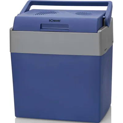 Bomann Kühlbox KB 6012 CB | elektrisch 12V/230V | 28L | zum Kühlen & Warmhalten | ECO-Funktion | Blau-Grau