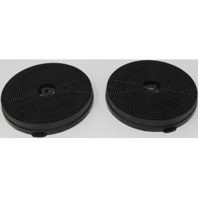 Bomann Kohlefilter KF 574 | Aktivkohlefilter für Dunstabzugshaube DU 7604/7606/7606.1 | 2er Set | schwarz