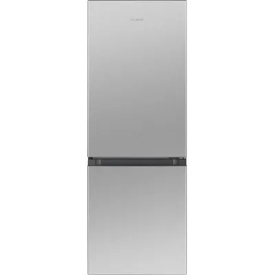 Bomann Kühl-Gefrierkombination KG 320.2 | 175L | LED | Abtauautomatik | leise 39dB | 143cm hoch | Edelstahl-Look