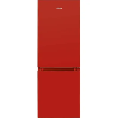 Bomann Kühl-Gefrierkombination KG 320.2 | 175l | Abtauautomatik | LED | 143x49,5x56,2cm | Energieklasse E | rot