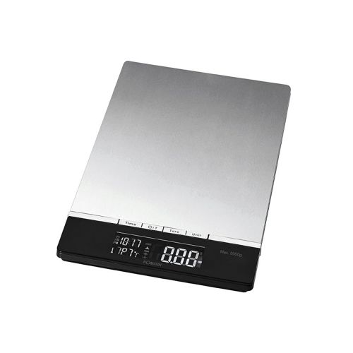 Bild: Bomann KW 1421 CB Küchenwaage digital eckig, bis 5 kg, 1-g-Einteilung, extrafl