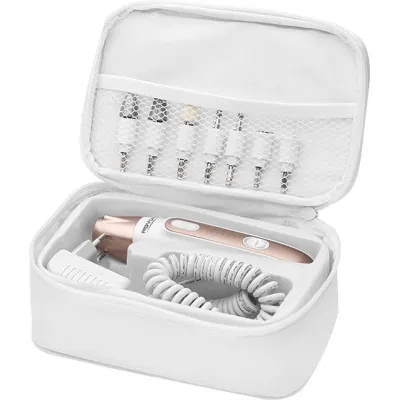 ProfiCare Maniküre Pediküre Set PC-MPS 3004 | elektrisches Nagelpflegeset | 7 Aufsätze | LED | Netzbetrieb | weiß