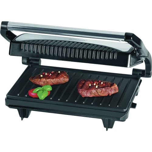 Bild: Bomann MG 2251 CB Kontaktgrill – 700 W, Antihaft, 23x14,5 cm, Kontrollleuchte