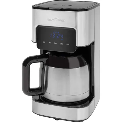 Profi Cook Filterkaffeemaschine PC-KA1191 | 10 Tassen | Thermokanne Edelstahl | Timer | Sensor Touch | Aromafunktion