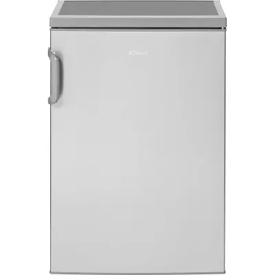 Bomann VS 2195.1 Tischkühlschrank 133L | ohne Gefrierfach | Abtauautomatik | LED | Edelstahl-Look | silber