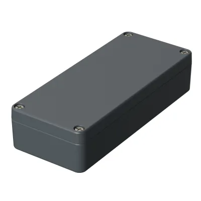 BOPLA Leergehäuse A 103 | Aluminium Industriegehäuse IP66 | 150x64x34 mm | robust | grau RAL 7001