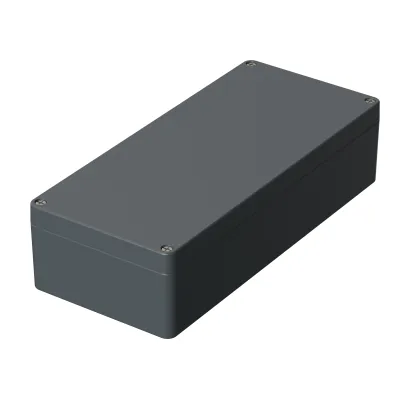 BOPLA Industriegehäuse EUROMAS A 135 | 01135000 | Aluminiumgehäuse IP66 | 360x160x91 mm | schlagfest silber-grau