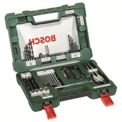 Bosch Werkzeugset V-Line Box 68-teilig 2607017307 | Bohrer- und Bit-Set | inkl. Metall-, Holz-, Steinbohrer | Koffer