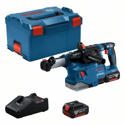 Bosch Akku-Bohrhammer GBH 18V-22 0611924003 | SDS-plus | 2x 4,0Ah Akku | Ladegerät | Staubabsaugung | L-BOXX | 18V