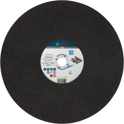 Bosch Trennscheibe 2608601339 PRO Metal Rail | 355x4x25,4 mm | Schienen schneiden | Aluminiumoxid | hohe Lebensdauer