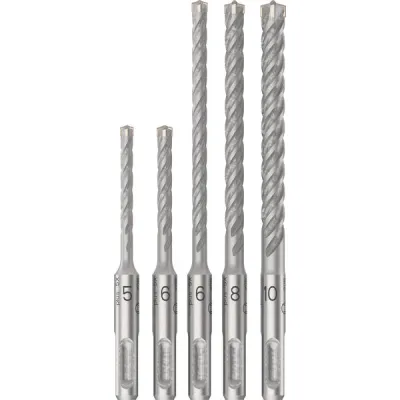 Bosch Hammerbohrer-Set 2608833910 | SDS-plus-5X | Betonbohrer | 5-teilig, Ø 5-10 mm | Wolfram-Carbide | Profi