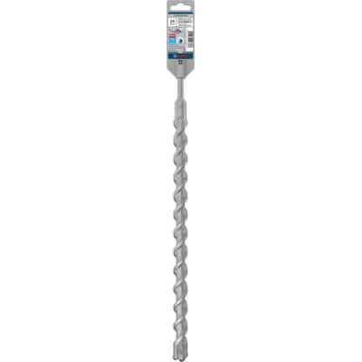 Bosch Hammerbohrer PRO SDS-plus-5X 2608836648 | 24x400x450 mm | 4-Schneider | Stahlbeton & Stein | Hartmetall | Grau