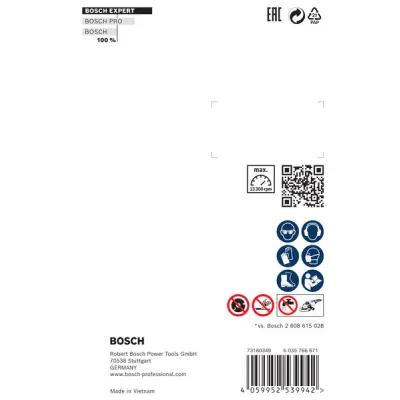 Bosch Diamanttrennscheibe EXPERT Multi Material 115 mm | 22,23 mm | Schneidet Stein & Naturstein | extra langlebig