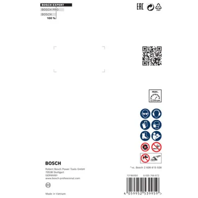 Bosch Diamanttrennscheibe 2608900660 | EXPERT MultiMaterial | Ø125 mm | 22,23 mm | für Ziegel, Naturstein | silber