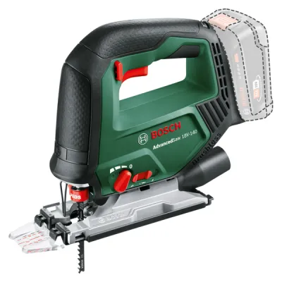 Bosch Akku-Stichsäge AdvancedSaw 18V-140 | 0603013000 | bürstenlos | 140mm Schnitttiefe | ohne Akku/Ladegerät | grün
