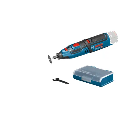 Bosch Professional Akku-Rotationswerkzeug GRO 12V-35 | 12V | 5000–35.000 U/min | Solo | inkl. Zubehör | Blau