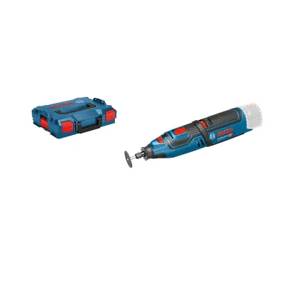 Bosch Professional Akku-Rotationswerkzeug GRO 12V-35 / 06019C5002 | 12V Solo | L-BOXX | 35.000 U/min | kompakt | blau
