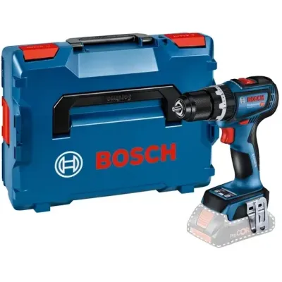 Bosch Akku-Schlagbohrschrauber GSB 18V-90 C 06019K6102 | 18V | 64 Nm | bürstenlos | Metallfutter | solo | L-BOXX | blau