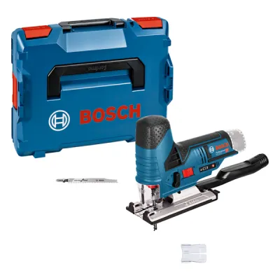 Bosch Professional Akku-Stichsäge GST 12V-70 Solo | inkl. L-BOXX & 2 Sägeblätter | 12V | kompakt | blau