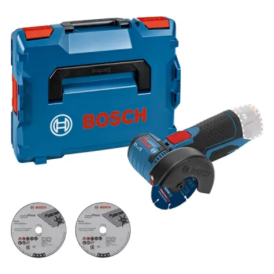 Bosch Professional Akku-Winkelschleifer GWS 12V-76 | 12V | 76mm | Brushless Motor | L-BOXX | inkl. Trennscheiben