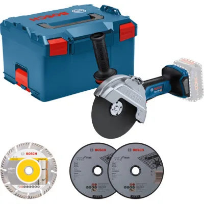 Bosch Akku-Winkelschleifer GWS 18V-180 P 06019H6L02 | 18V | Ø180 mm | 6100 U/min | BITURBO Brushless | L-BOXX