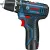 Bild: Bosch Professional Akku-Bohrschrauber GSR 12V-15 | 12V | 2x 2.0Ah Akku & Ladegerät | 25-tlg. Bit-Set | kompakt | blau
