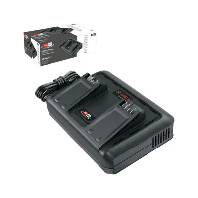 Bosch Schnellladegerät AL 2x18V-88 | 2x 18V Akkus gleichzeitig laden | 4,4A | POWER FOR ALL Alliance | Wandhalterung