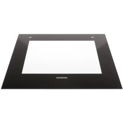 Bosch Backofen Frontglas 60cm Schwarz, geklebt