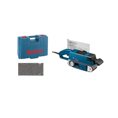 Bosch Professional Bandschleifer GBS 75 AE 0601274707 | 750 W | 75x533 mm | Drehzahlregelung | Staubsack | Koffer | Blau