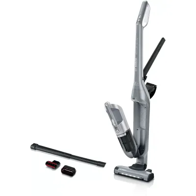 Bosch Akku-Staubsauger BBH3K2801 Flexxo Gen2 | 2in1 Stielsauger & Handsauger | kabellos | 55 Min Laufzeit | Silber